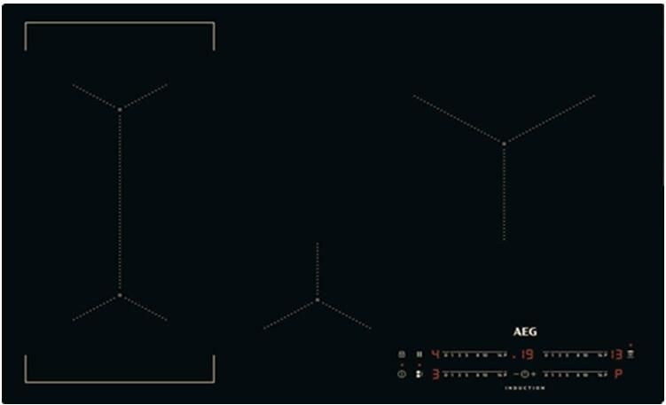 AEG 6000 serie Bridge inductie Kookplaat 80 cm ILB84443CB
