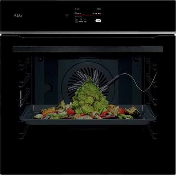 AEG 7000 MealAssist Heteluchtoven met pyrolyse Zwart TE8PB731AB