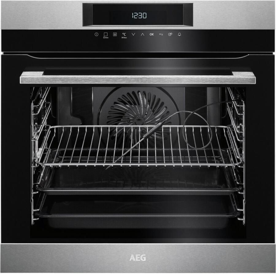 AEG 8000 AssistedCooking Heteluchtoven met pyrolysereiniging BPK742220M