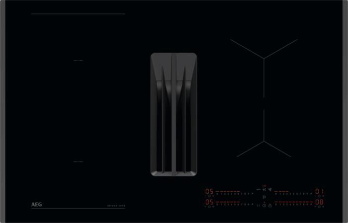 AEG Kookplaat met afzuiging 6000 ComboHob met brugfunctie 80 cm NCH84B03FB