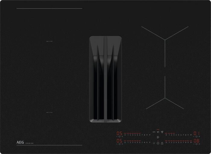AEG Kookplaat met afzuiging 6000 ComboHob met brugfunctie SaphirMatt 70 cm PE6000S70