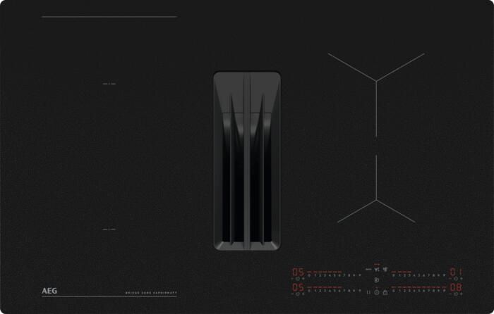 AEG Kookplaat met afzuiging 6000 ComboHob met brugfunctie SaphirMatt 80 cm NCH84B03CZ