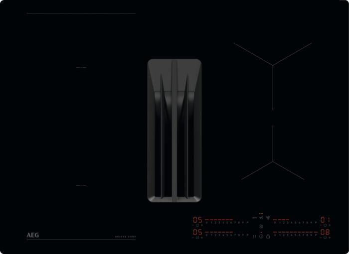 AEG Kookplaat met afzuiging 6000 serie ComboHob met Bridge functie 70 cm NCH74B01CB