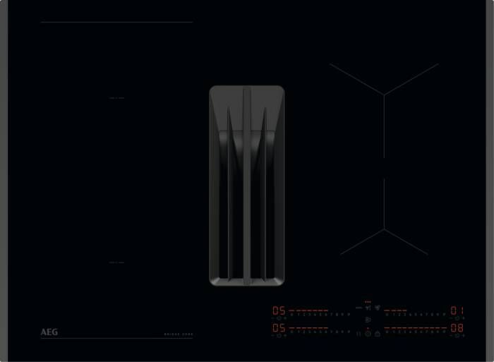 AEG Kookplaat met afzuiging 6000 serie ComboHob met Bridge functie 68 cm NCH74B01FB