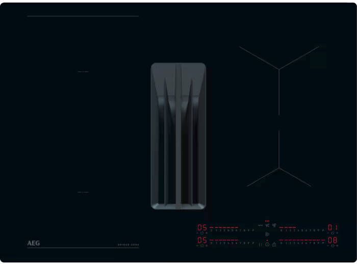 AEG Kookplaat met afzuiging 6000 serie ComboHob met Bridge functie 70 cm NCH74B01CB
