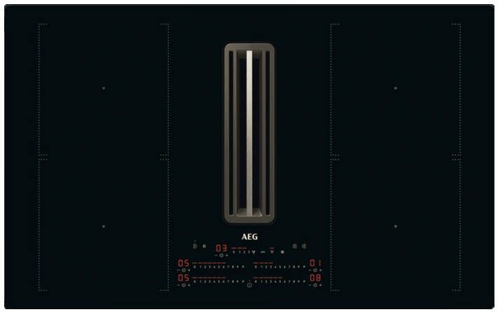 AEG Kookplaat met afzuiging 8000 serie ComboHob met Bridge 83 cm CCE8475SCB