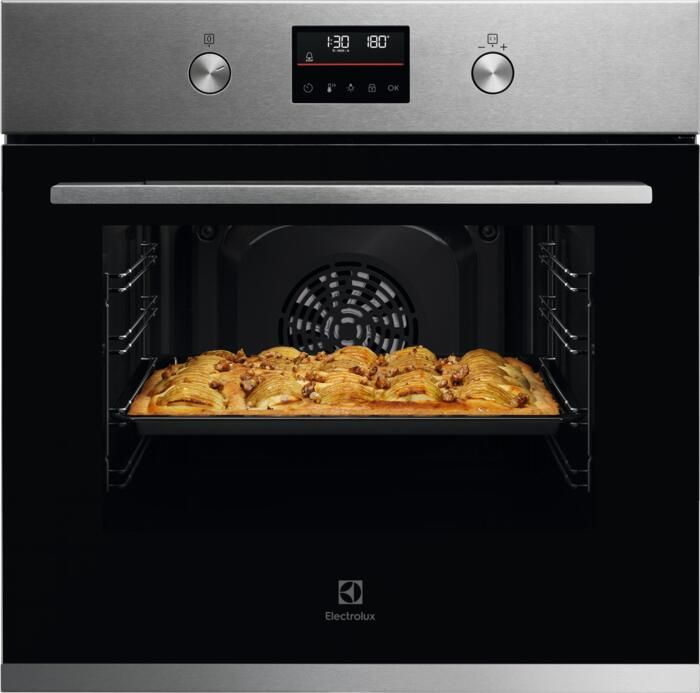 Electrolux 600 SurroundCook Heteluchtoven met pyrolysereiniging KOFFP46BX