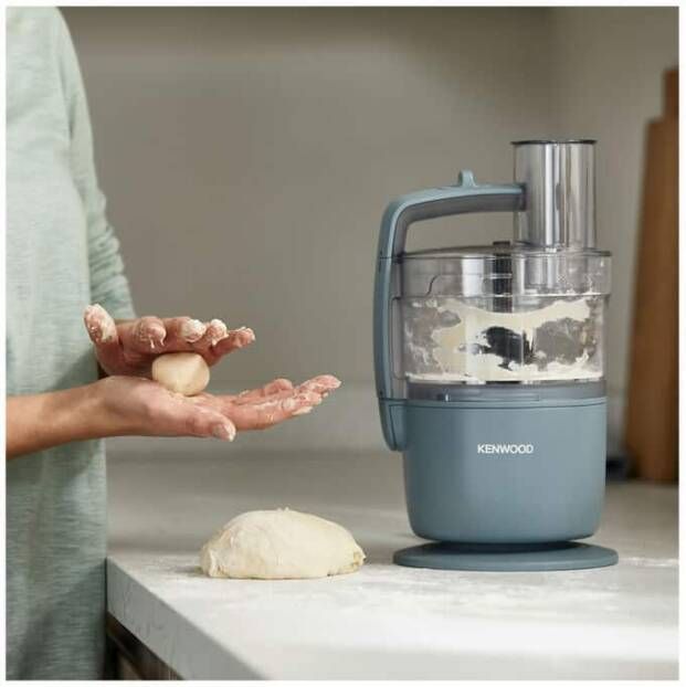 Kenwood MultiPro Go FDP22.130GY Foodprocessors Blauw Snijd Rasp direct op je bord Opbergen in je keukenlade Veelzijdig: hakken snijden raspen Vaatwasser bestendige accessoires [onderdeel GO collectie] - Foto 5