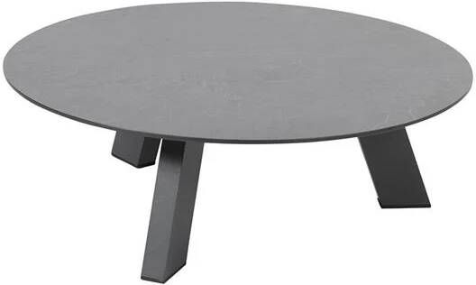 4 Seasons Outdoor 4SO Cosmic salontafel met hpl tafelblad slate antraciet 78 cm rond en 25 cm hoog - Foto 2