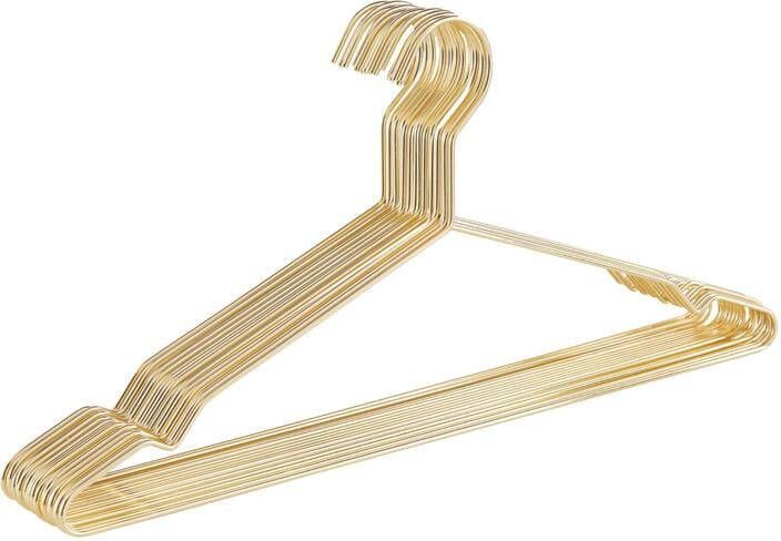Acaza 20 Metalen Kleerhangers Ultra-dunne en Ruimtebesparende Kledinghangers Goud
