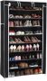 Acaza Groot Schoenenrek met 10 Niveaus tot 40 Paar Schoenen 88cm breed en 160cm hoog Zwart - Thumbnail 3