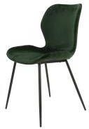 AnLi Style Stoel velvet ronde buis groen velours - Foto 2