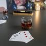 Aretica Whiskeyglas Set van 2 250 ml Inclusief onderzetter Whiskey geschenk set Glazen Whiskeyglazen Bruin Glas Hout 7 3 x 7 3 x 7 cm - Thumbnail 2