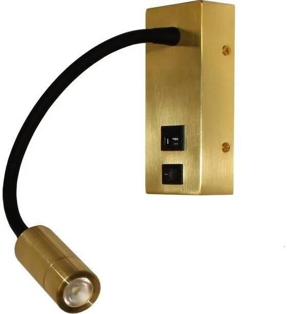 Lamponline Artdelight Wandlamp Easy USB mat goud