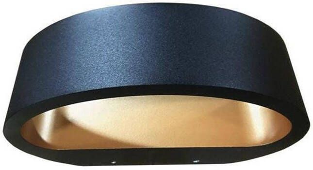 Artdelight Wandlamp Sharp Led Zwart-Goud 7.2Watt 2700K