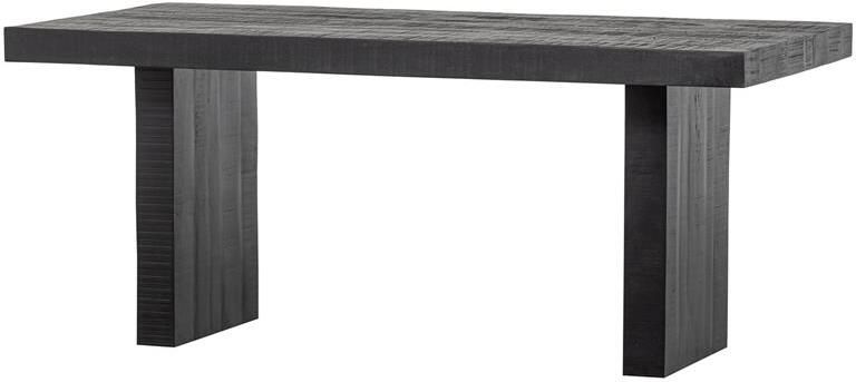 Basiclabel Balk Eettafel Mangohout Zwart 76x180x90