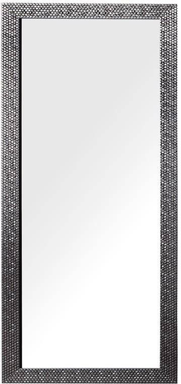 Beliani AJACCIO Wandspiegel Zilver Synthetisch materiaal