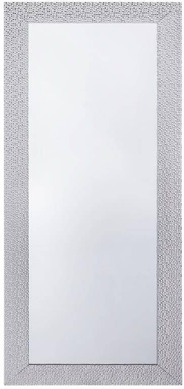 Beliani MERVENT Wandspiegel Wit Synthetisch materiaal