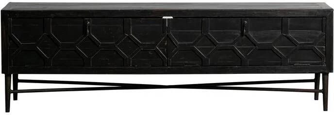 BePureHome | Bequest Tv Meubel Hout Zwart | Woonkamer meubels | Tv-dressoirTv-meubel - Foto 2