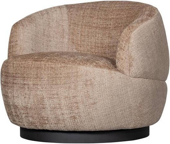 BePureHome Woolly Draaifauteuil Chenille Zand 71x84x88