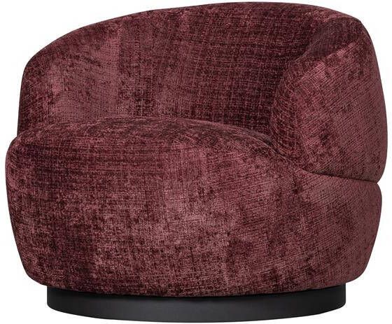 BePureHome Woolly Draaifauteuil Polyester Aubergine 71x84x88