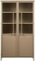 BePureHome Vitrinekast Exhibit Ijzer Khaki 170x99x44 - Thumbnail 4