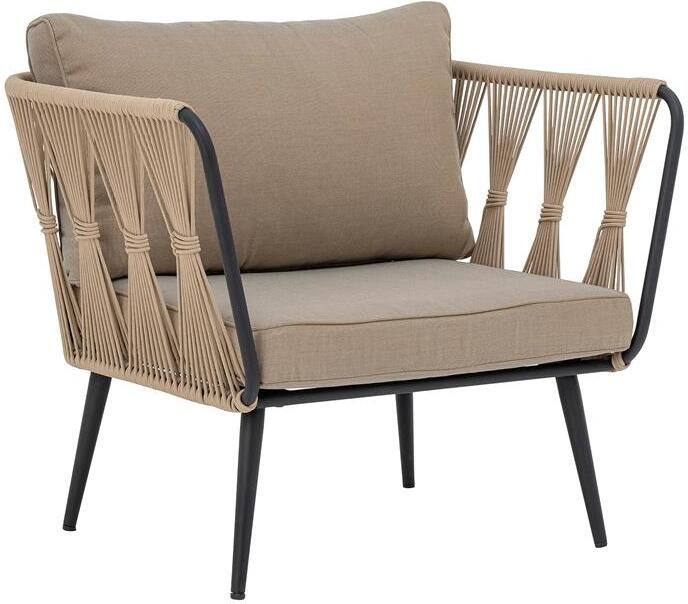 Bloomingville Outdoor Fauteuil Pavone Metaal en touw Bruin