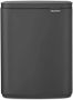 Brabantia Afvalemmer 12l Bo Staal Mineral Infinite Grey - Thumbnail 3