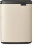 Brabantia Afvalemmer 7l Bo Staal Soft Beige - Thumbnail 4