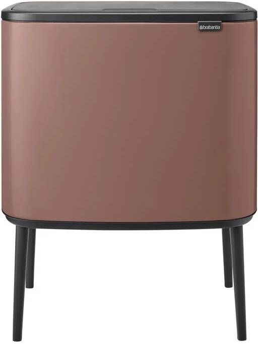 Brabantia Bo Touch Bin Afvalemmer 11 + 23 Liter Satin Taupe