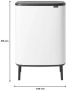 Brabantia Bo Touch Bin Hi Prullenbak 2 x 30 liter Afvalscheiding White - Thumbnail 3