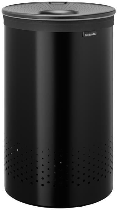 Brabantia Wasmand met Deksel 60 l Matt Black Dark Grey - Foto 3