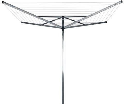 Brabantia topspinner droogmolen met metalen grondanker 50 meter metallic grey - Foto 3