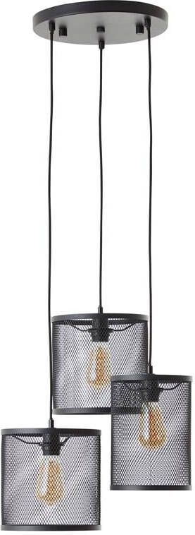 Brilliant Hanglamp Maze Zwart ⌀30cm 3xe27