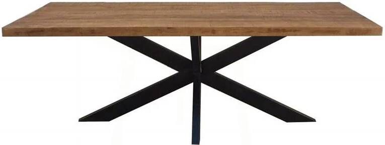 Sohome Eettafel Yannick Spider Mangohout en staal 180 x 90cm - Foto 3
