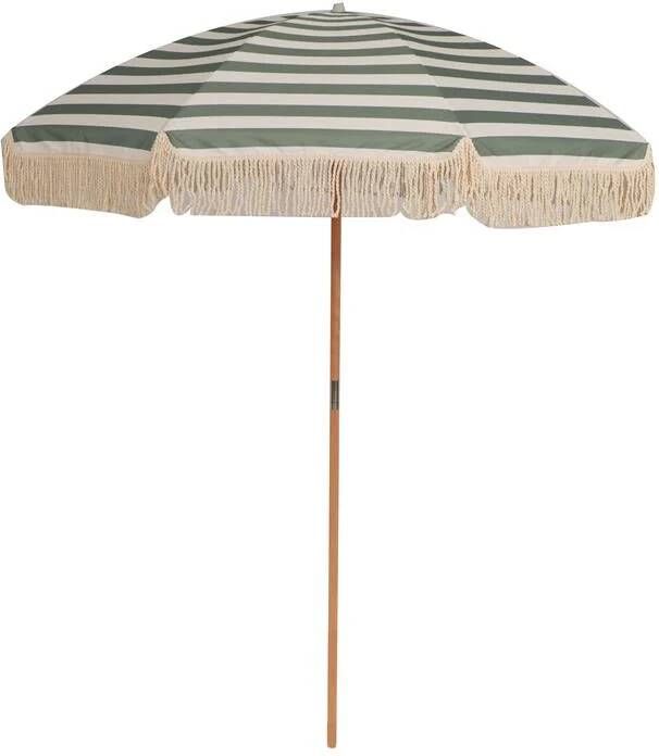 By fonQ basic Tassel Parasol Striped Sage