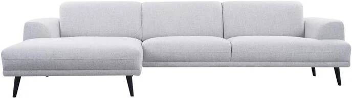 By fonQ Flair Hoekbank met Chaise Longue Links Lichtgrijs