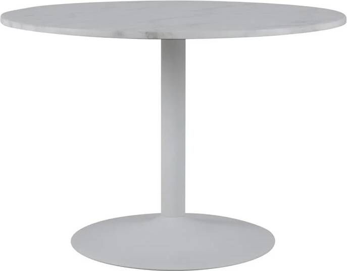 By fonQ " Marble Eettafel Marmer Ø 110 cm Wit "