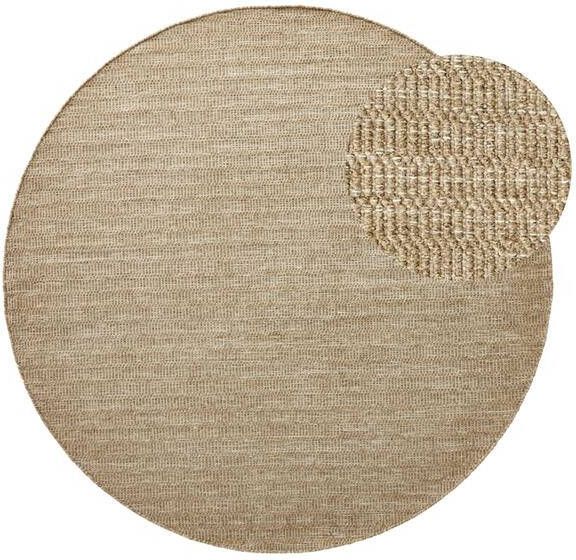 By fonQ Mellow Wollen Vloerkleed Ø 200 cm Taupe