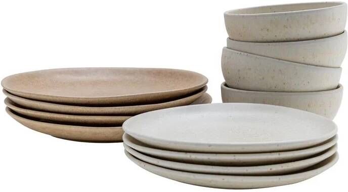 By fonQ Mixed Ceramics Serviesset 12-delig