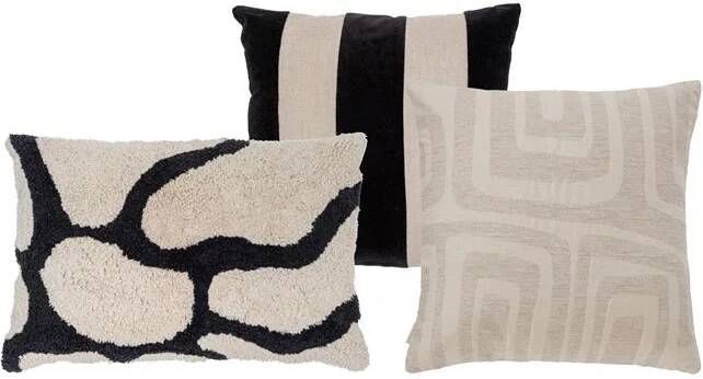 By fonQ Sierkussen Set van 3 Flora Stripe Groovy