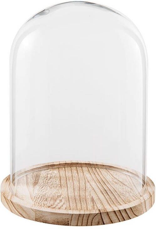 Clayre & Eef Stolp Ø 23x29 cm Glas Rond Glazen Stolp