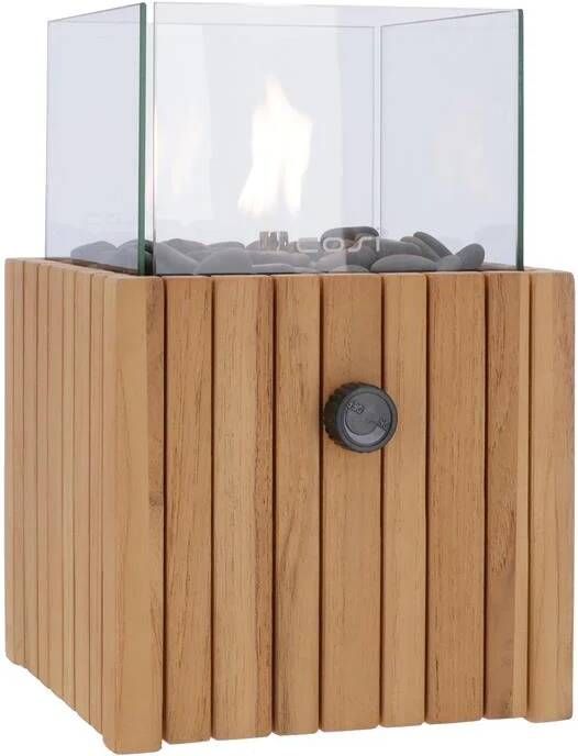 Cosi scoop Timber Square Gaslantaarn Unieke sfeermaker Voor binnen en buiten Inclusief glas en kiezelstenen - Foto 6