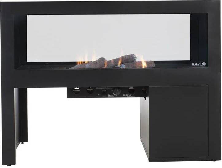 Cosi vista 120 Anthracite Vuurtafel Inclusief Extra Achterwand 120 Cm - Foto 4