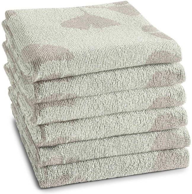 DDDDD keukendoek Kenchi 50x55 cm Cream 6 stuks