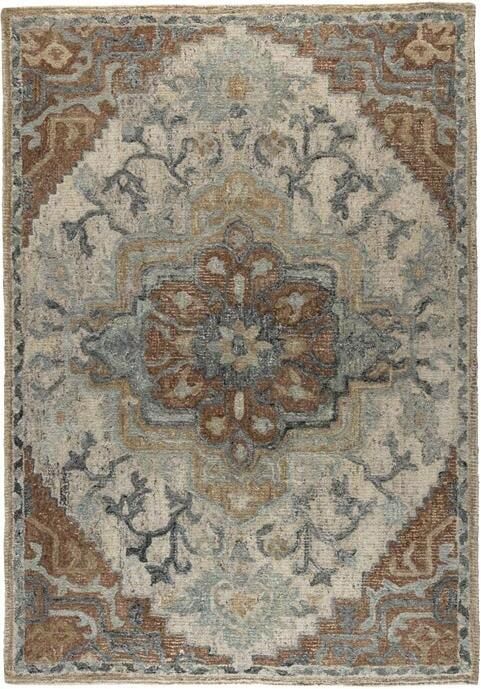 Dutchbone Vloerkleed 'Amori' 200 x 300cm kleur Blauw