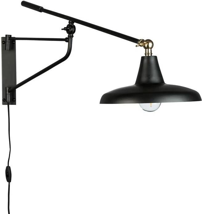 Dutchbone Wandlamp Hector 30cm Zwart