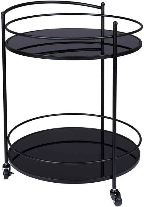 Dutchbone Trolley Solos Zwart Rond