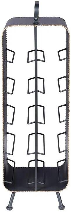 Dutchbone Wijnrek Stalwart 68 x 22cm Zwart