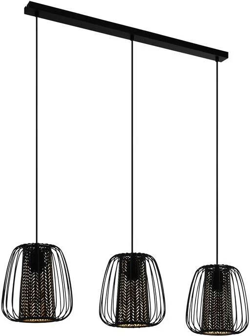 EGLO Â CurasaoÂ HanglampÂ -Â E27Â -Â 99 5Â cmÂ -Â Zwart Goud Leen Bakker - Foto 2